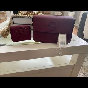 Tory Burch McGraw Cross-Body bag and wallet.